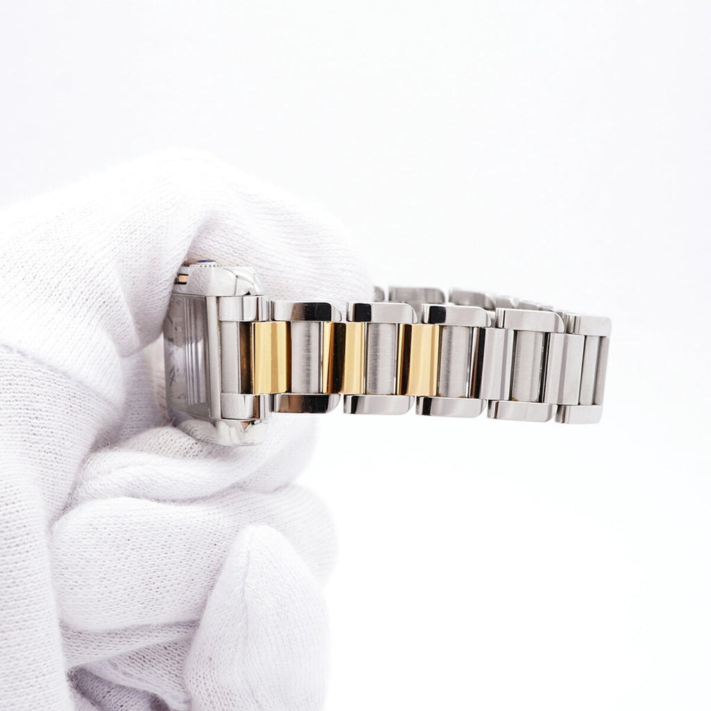Pre-Owned Cartier Tank Anglaise SM W5310036 Silver Dial Women's Watch