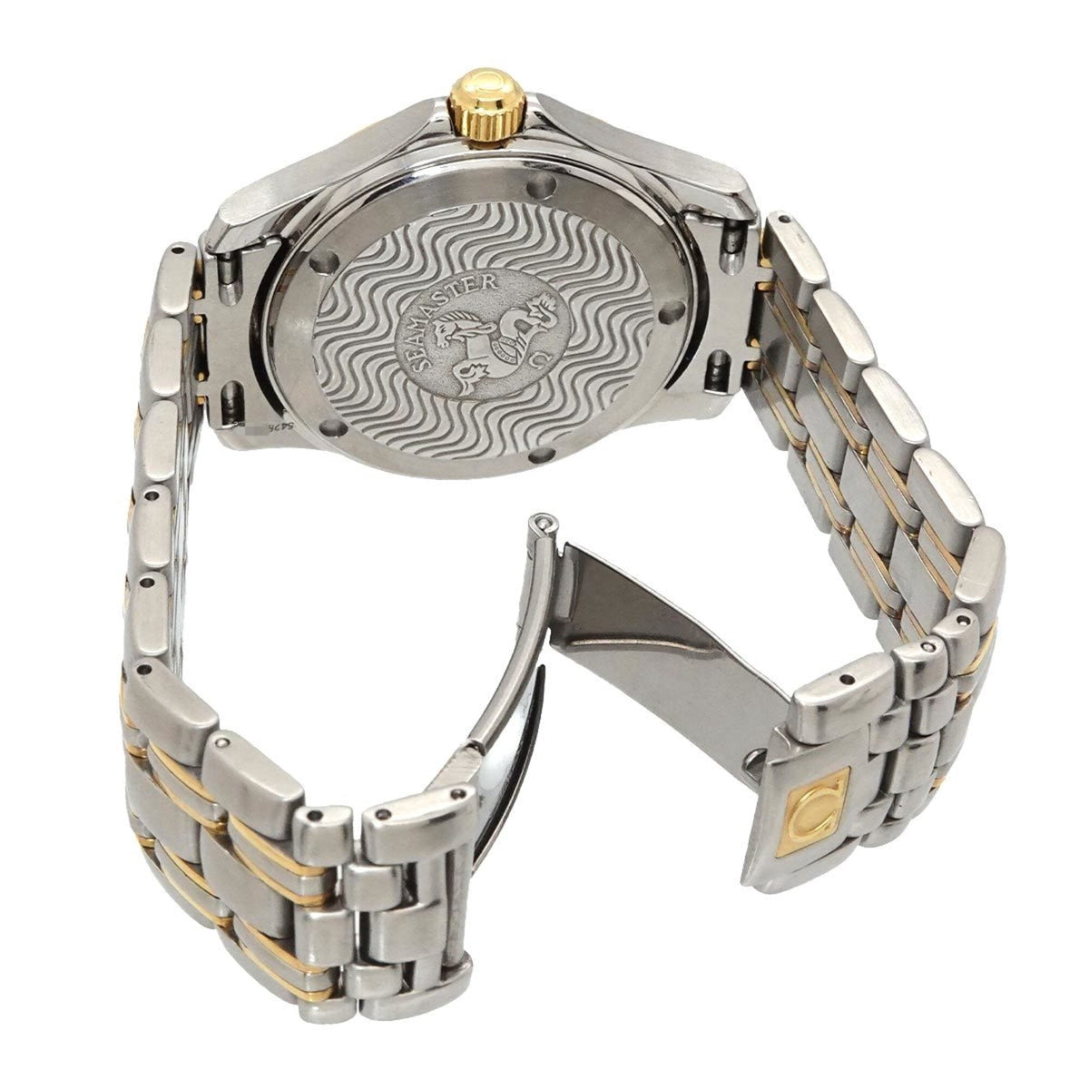 Pre-Owned Omega Seamaster 120 2311 10 Two-Tone Men's Watch, Date, Gold (YG), Yellow Gold,...