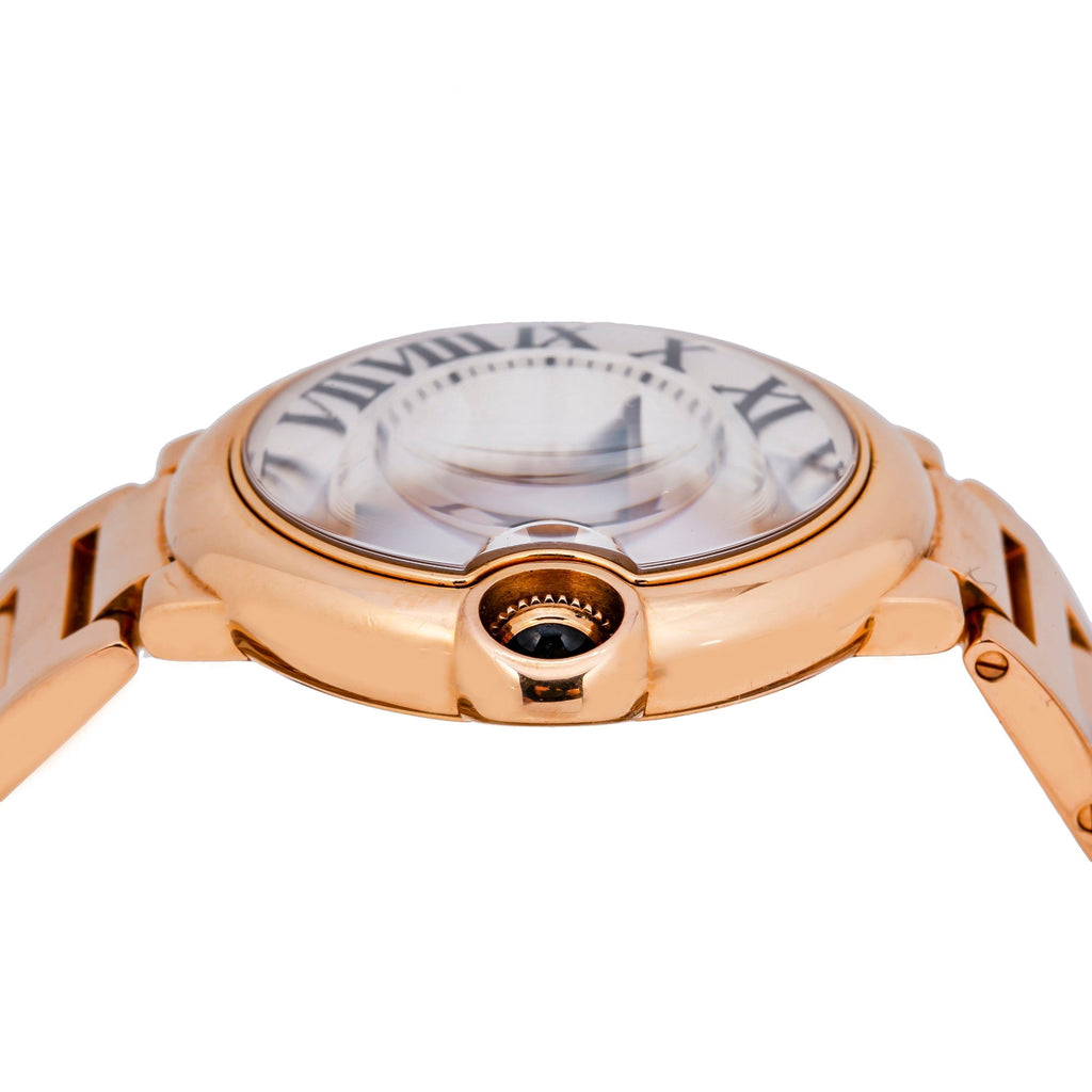 Pre-Owned Cartier Ballon Bleu W69004Z2 36MM White Dial With Rose Gold Bracelet