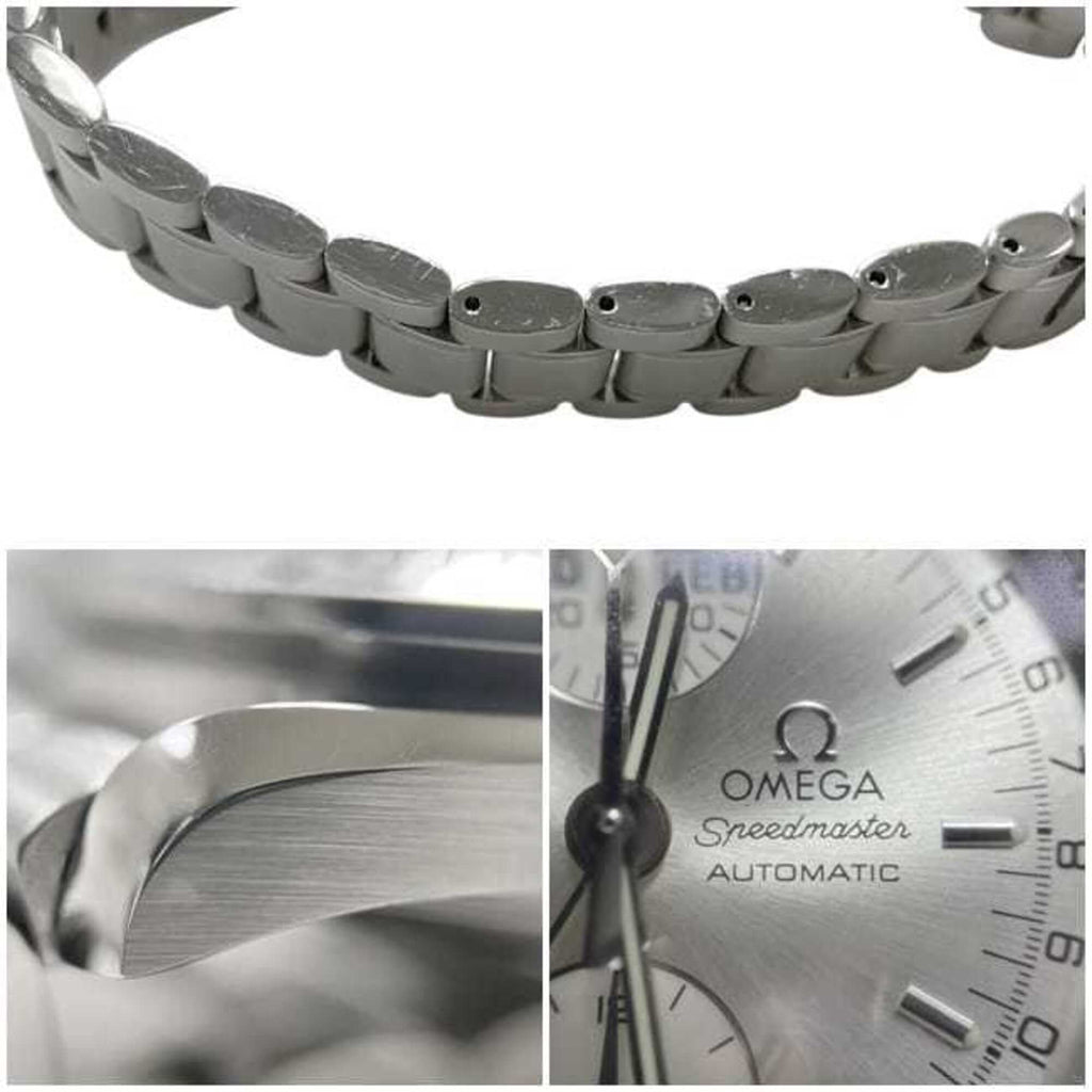 Pre-Owned Omega Speedmaster Triple Calendar Watch, Cream White Silver, 3523.30, Chronograph,...