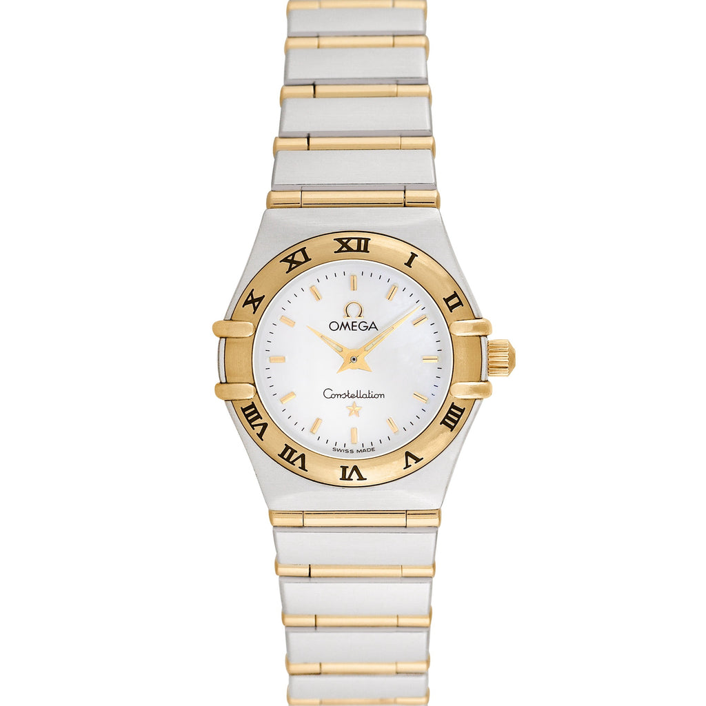 Pre-Owned Omega Women's Constellation 22mm Stainless Steel and 18K yellow gold Wristwatch