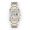 Pre-Owned Cartier Tank Française Chronograph W51004Q4 – 28mm White Dial | Stainless Steel Bracelet