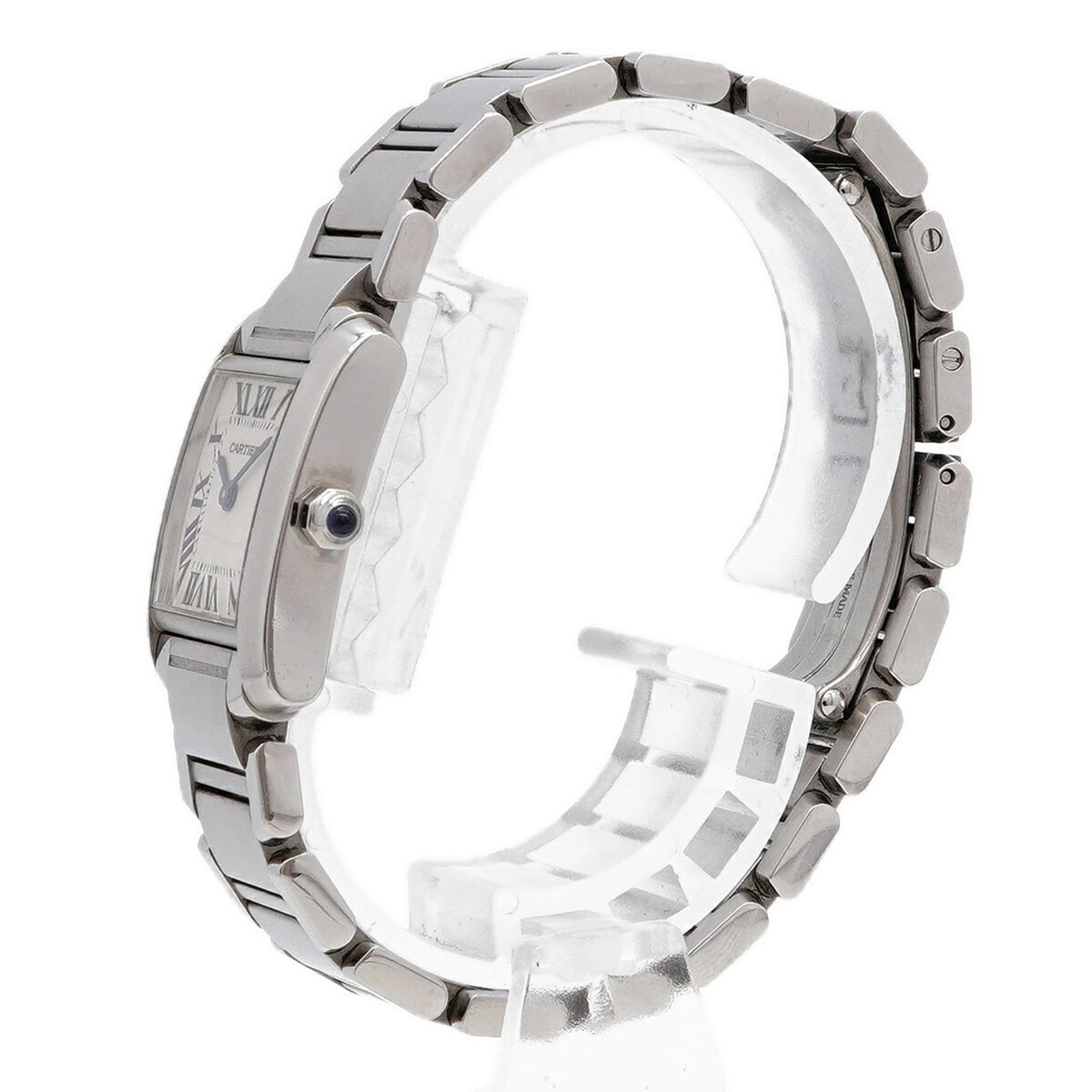 Pre-Owned Cartier Tank Française SM W51008Q3 Ivory Dial Women's Watch