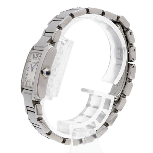 Pre-Owned Cartier Tank Française SM W51008Q3 Ivory Dial Women's Watch