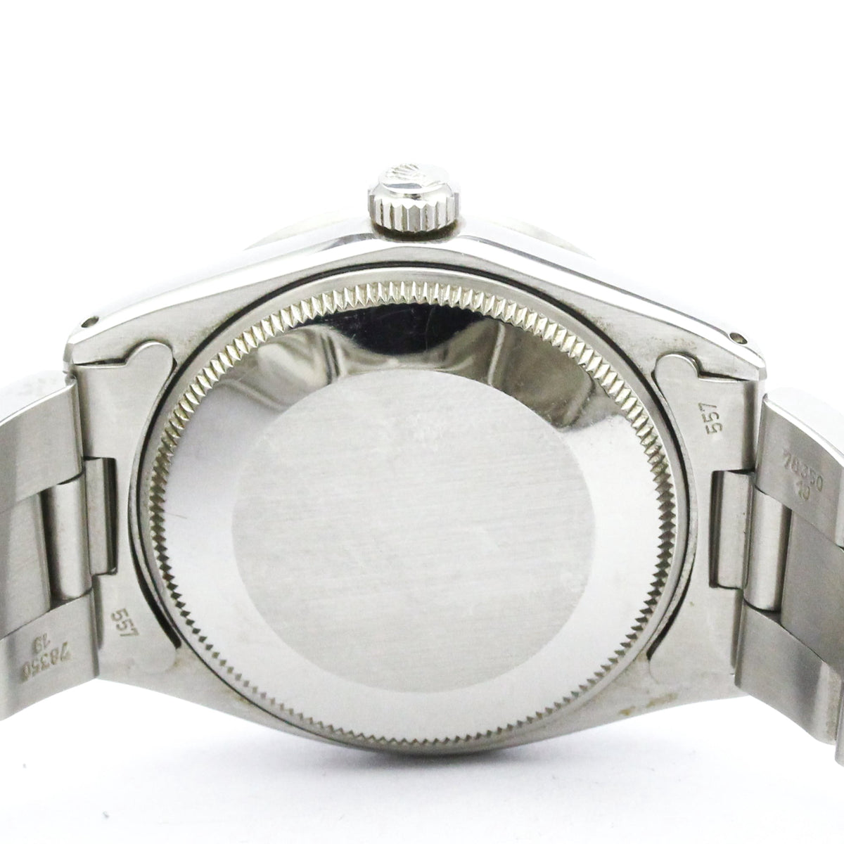 Pre-Owned ROLEX Oyster Perpetual 1007 Steel Automatic Mens Watch Vintage