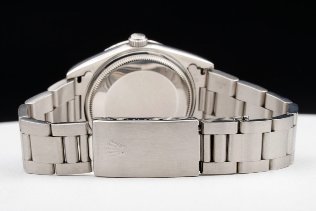 Pre-Owned Mens Rolex Stainless Steel Air-King Watch Silver Dial 14000