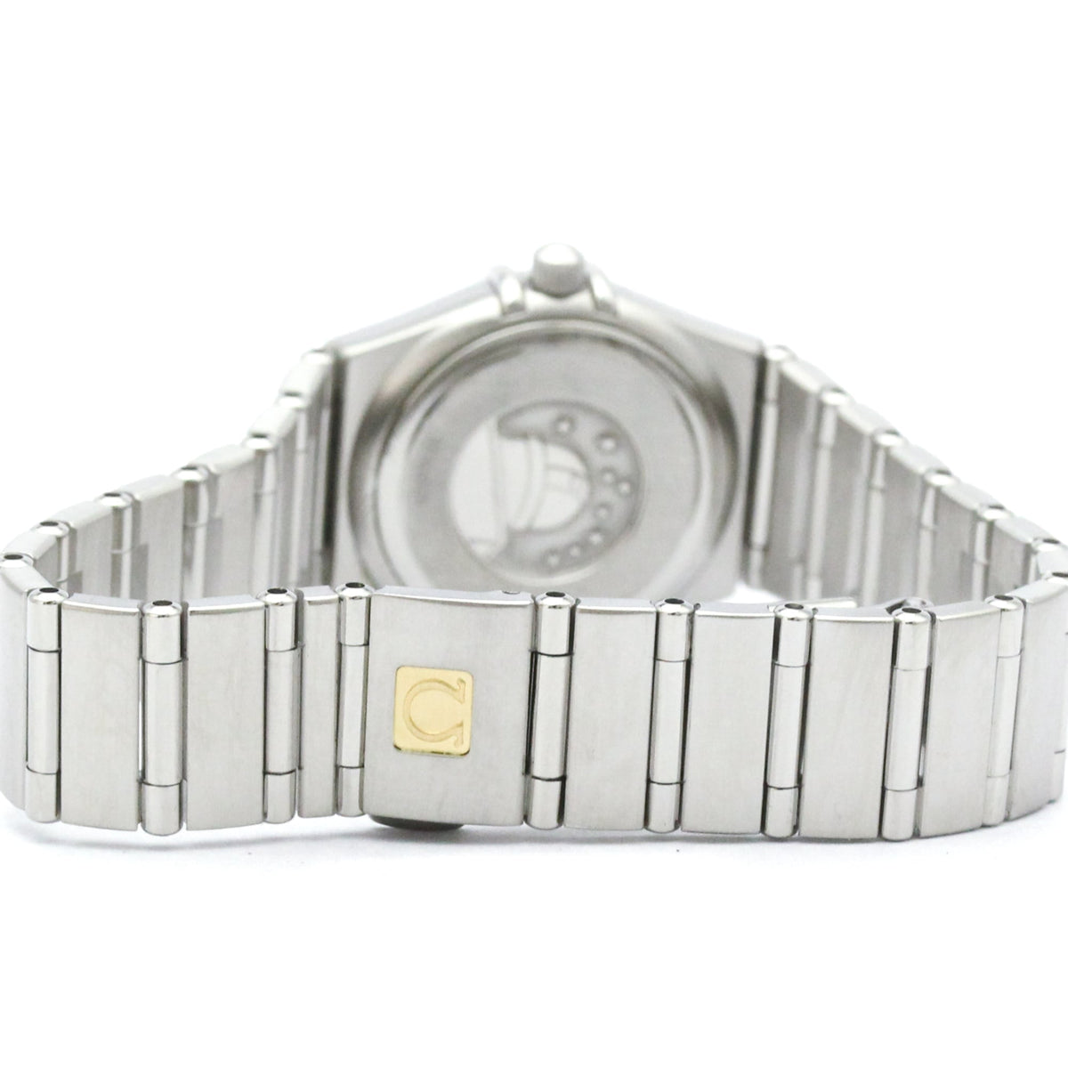 Pre-Owned OMEGA Constellation Diamond Steel Quartz Ladies Watch 1567.89 Polished