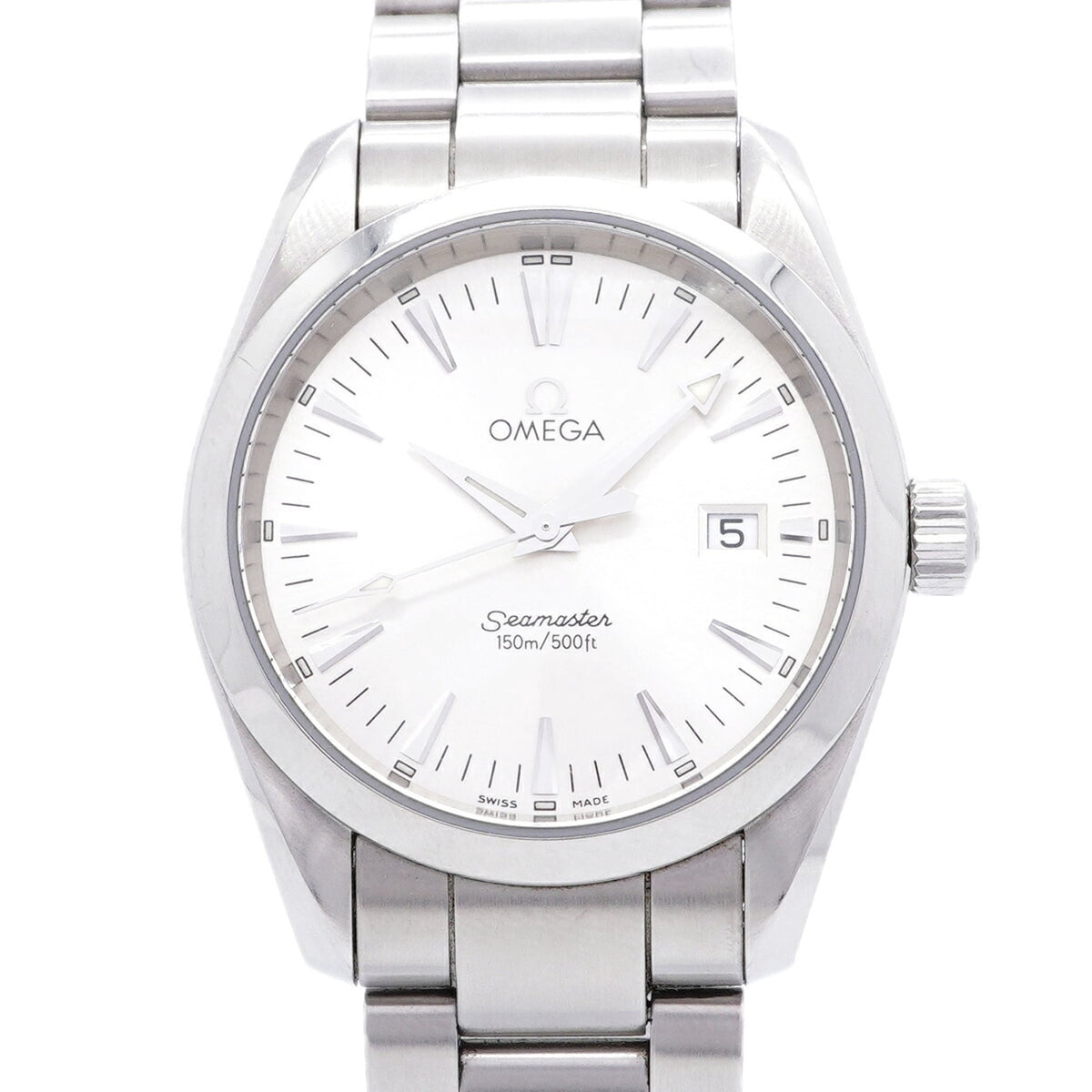 Pre-Owned Omega Seamaster Aqua Terra 2518.30 Silver Dial Men's Watch