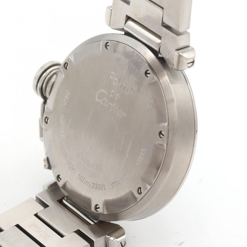 Pre-Owned Cartier Pasha C Grande Date W31055M7 Stainless Steel Automatic Watch