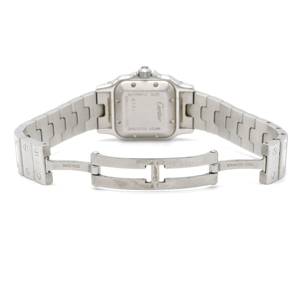 Pre-Owned Cartier Santos Galbee SM W20044D6 Silver Dial Women's Watch