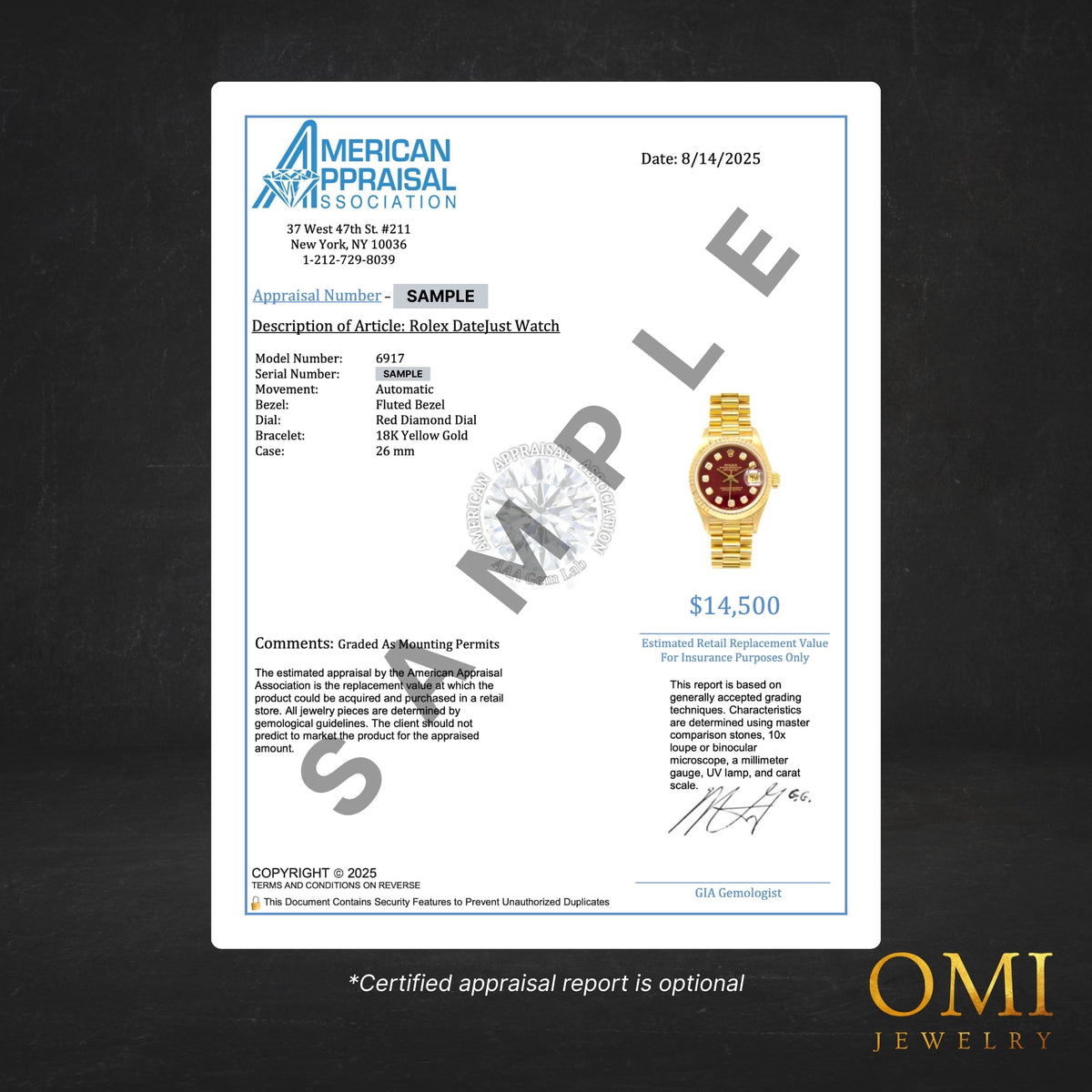 Pre-Owned Rolex Datejust 31MM 178271 Chocolate Diamond Dial Diamond Bezel Two Tone Rose Gold Full Diamond Oyster Bracelet 9.75ct