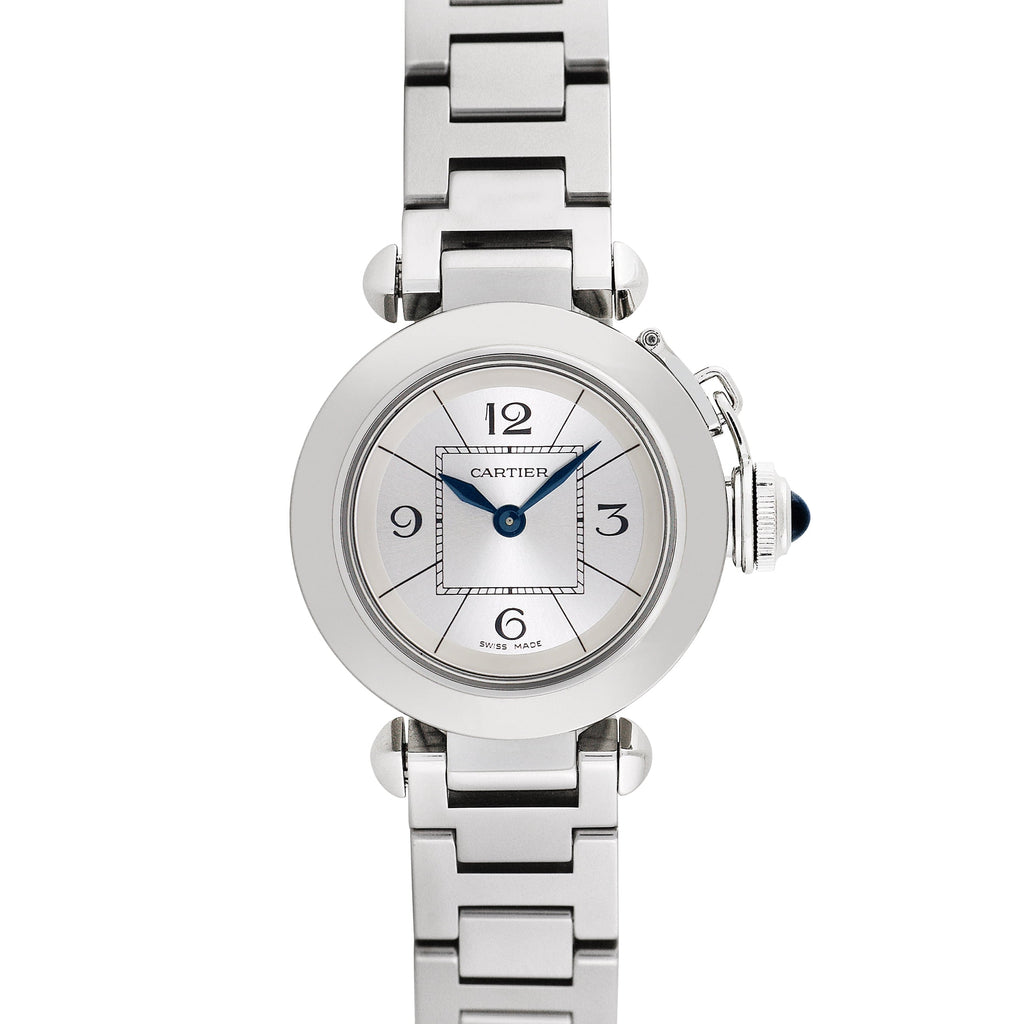 Pre-Owned Cartier Women's Miss Pasha 26mm Stainless Steel Wristwatch