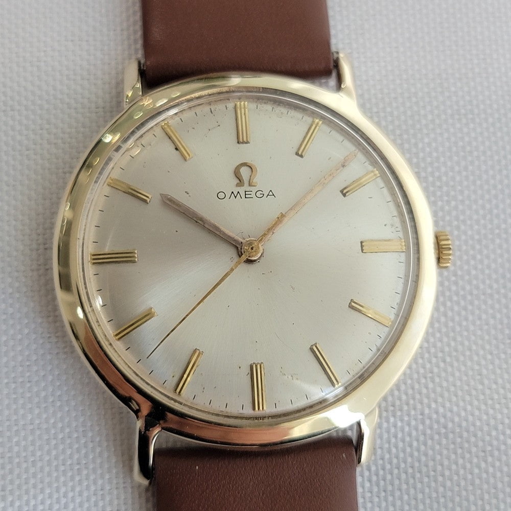 Pre-Owned Omega 14k Solid Gold Cal 600 Mens 33mm 1960s Manual Wind Dress Watch RA667