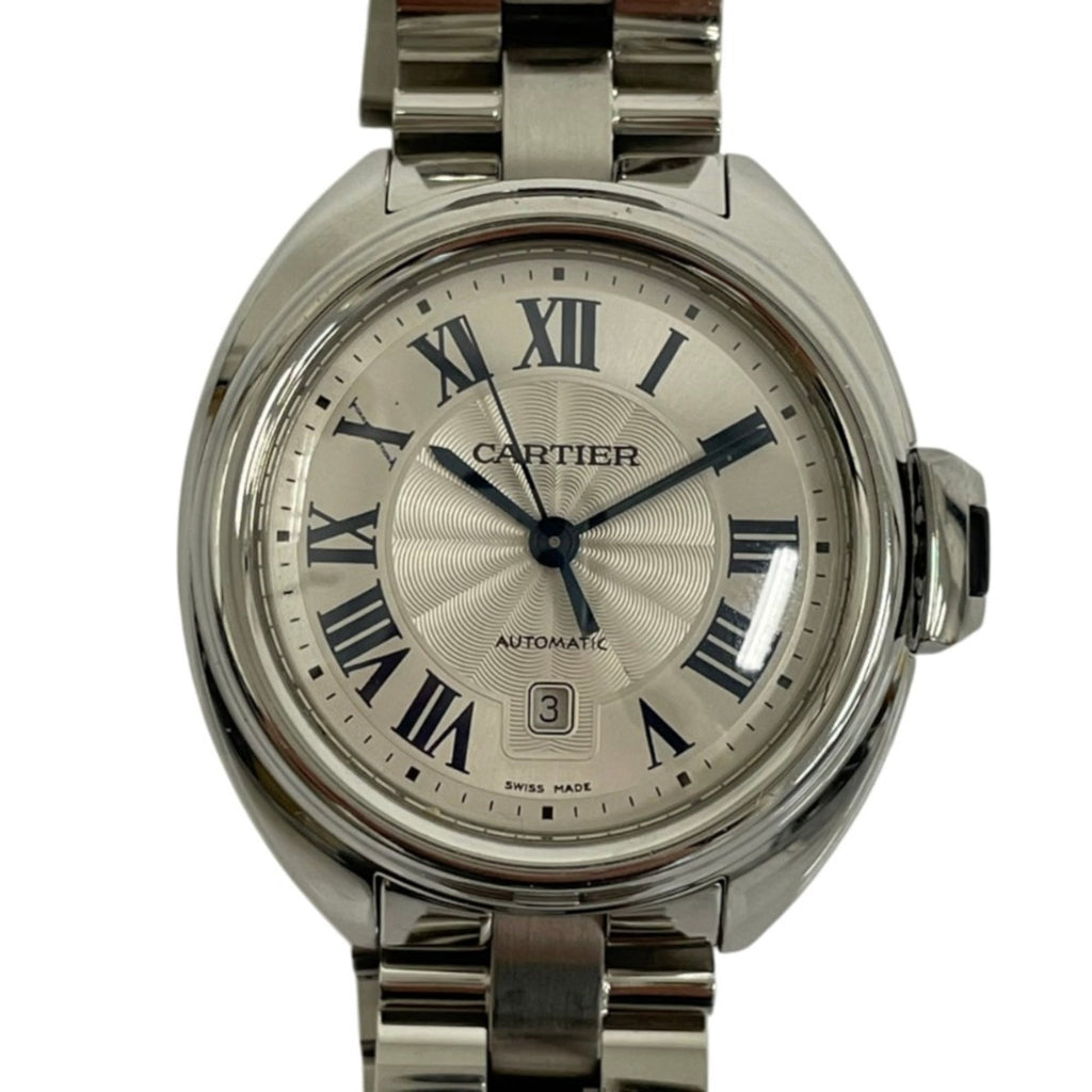 Pre-Owned Cartier Clé de Automatic Watch WSCL0005 Silver Color Women's