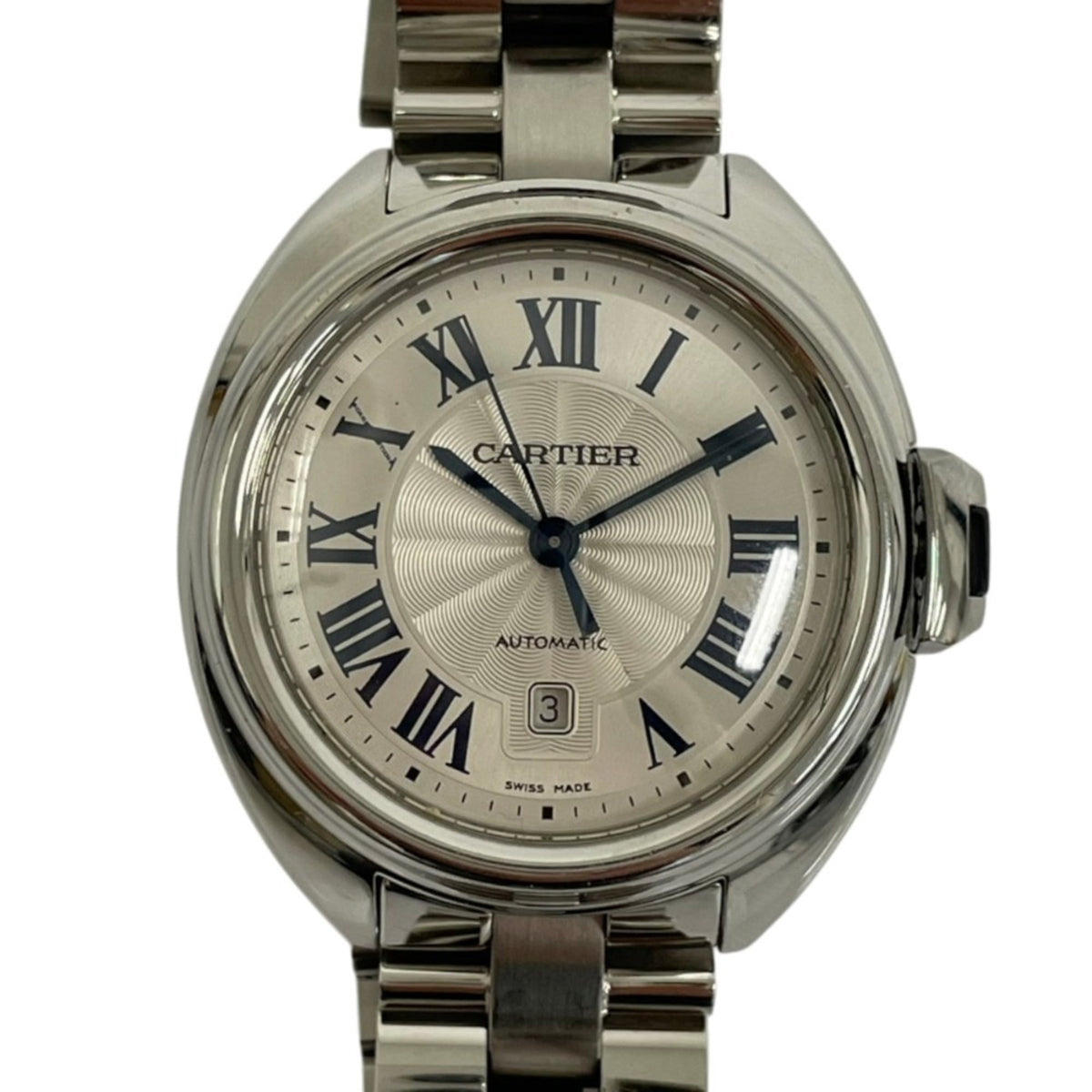 Pre-Owned Cartier Clé de Automatic Watch WSCL0005 Silver Color Women's