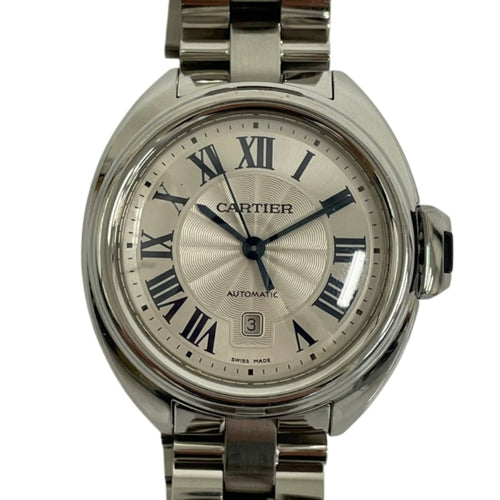 Pre-Owned Cartier Clé de Automatic Watch WSCL0005 Silver Color Women's