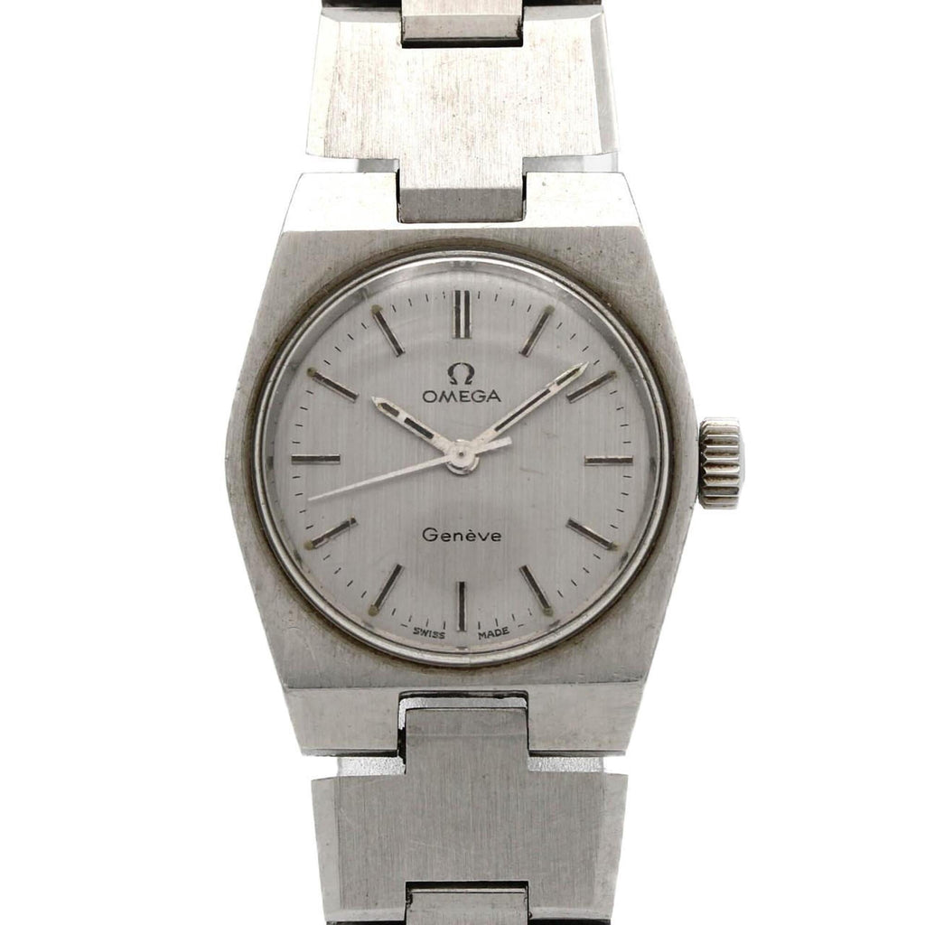 Pre-Owned Omega Geneve Stainless Steel Watch, Manual Winding