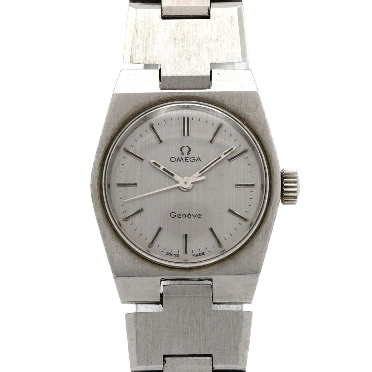 Pre-Owned Omega Geneve Stainless Steel Watch, Manual Winding