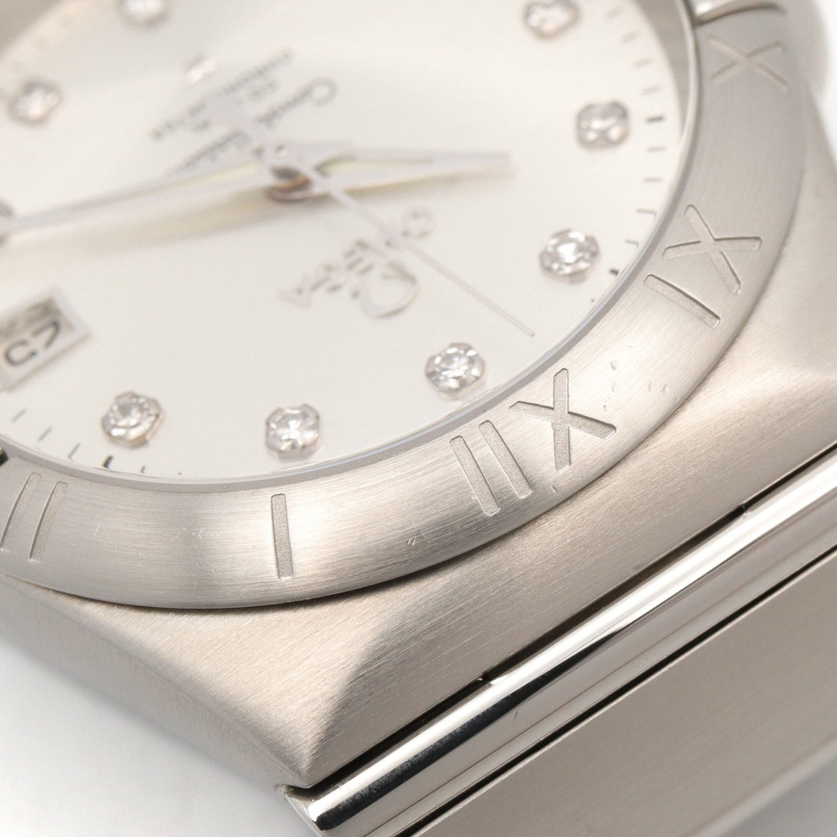 Pre-Owned Omega Constellation Co-Axial 11-Diamond Watch, Stainless Steel, Silver Tone, Men's,...