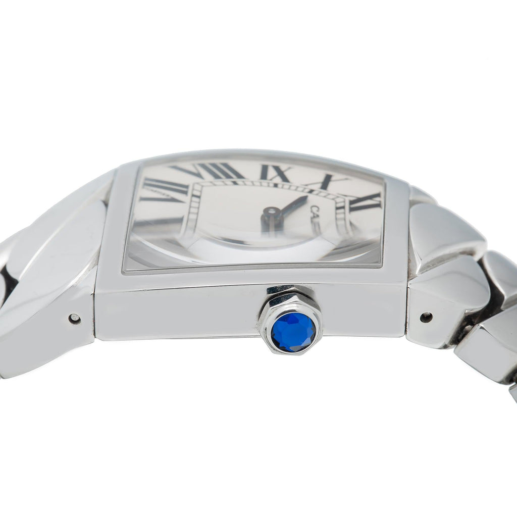 Pre-Owned Cartier Cartier La Dona 28MM W6600221 / 2835 Silver Roman Dial Stainless Steel Bracelet