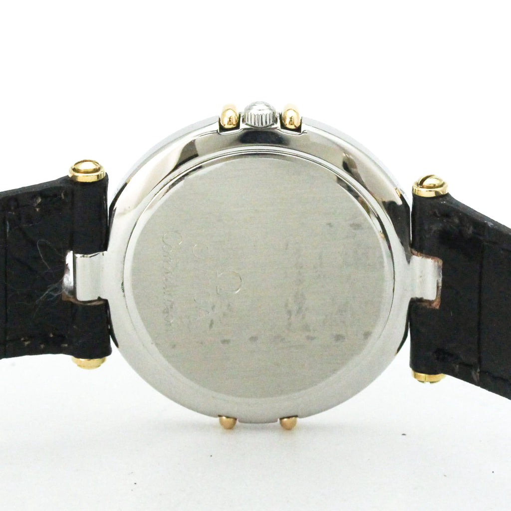 Pre-Owned OMEGA Constellation Date 18K Gold Steel Mens Watch 196.0360 Polished
