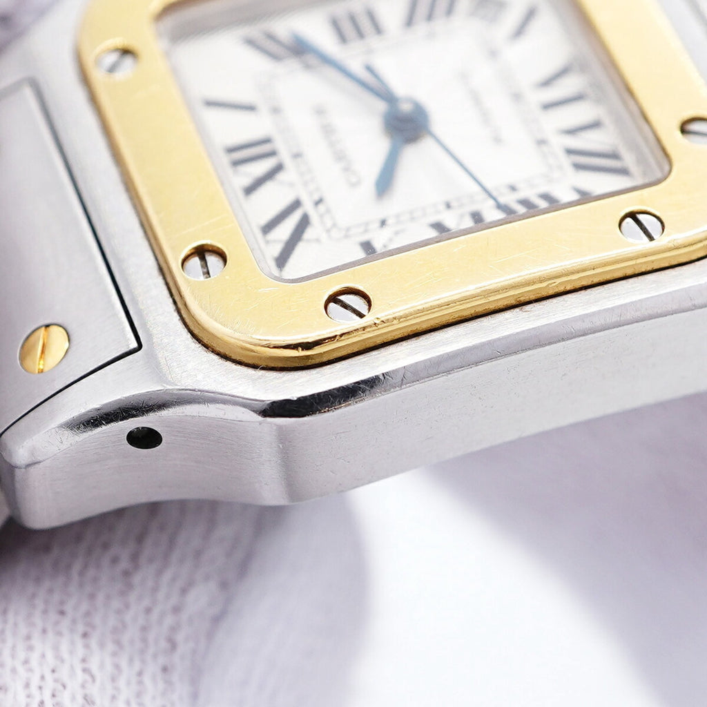 Pre-Owned Cartier Santos Galbee SM W20057C4 Silver Dial Women's Watch