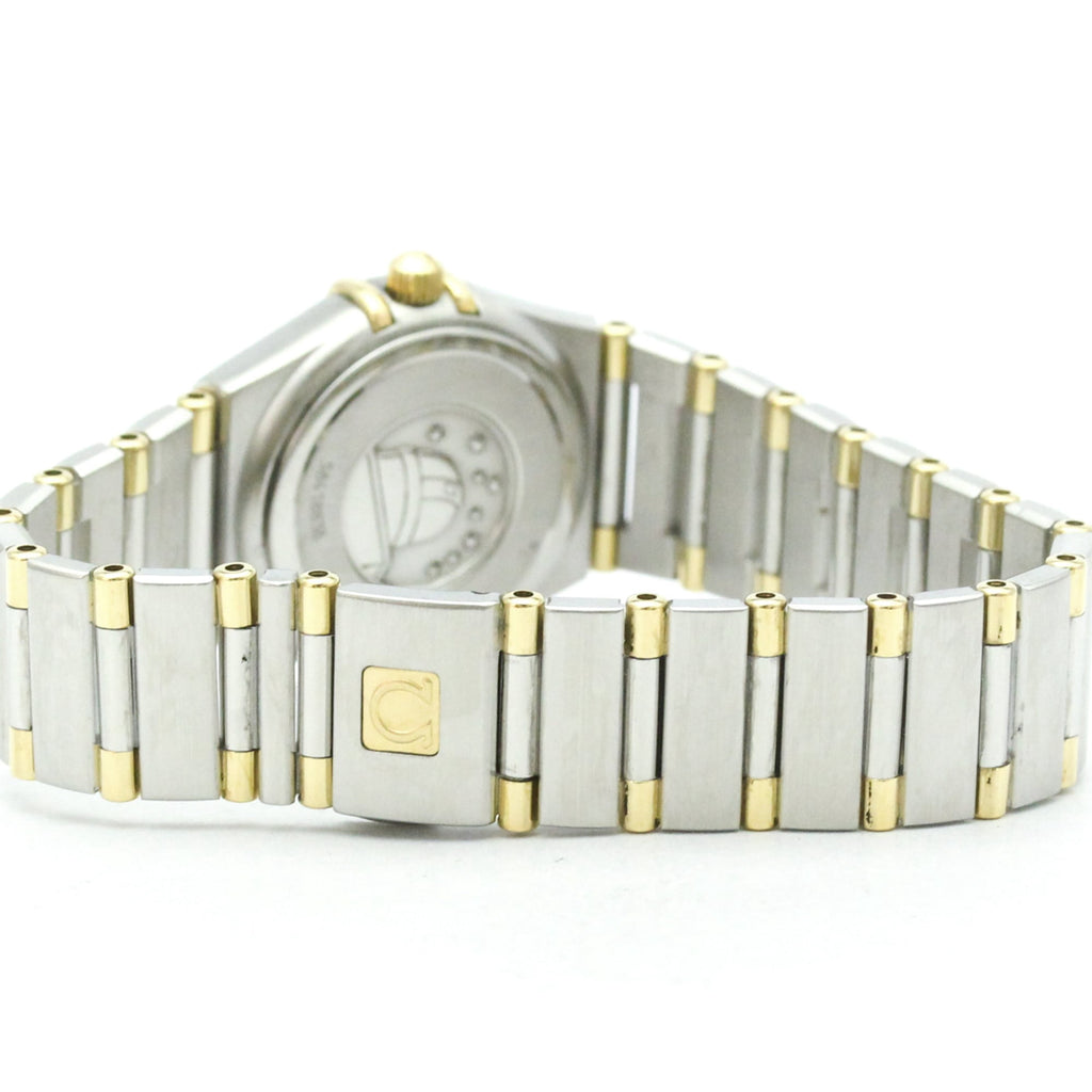 Pre-Owned OMEGA Constellation MOP 18K Gold Steel Ladies Watch 1362.70 Polished