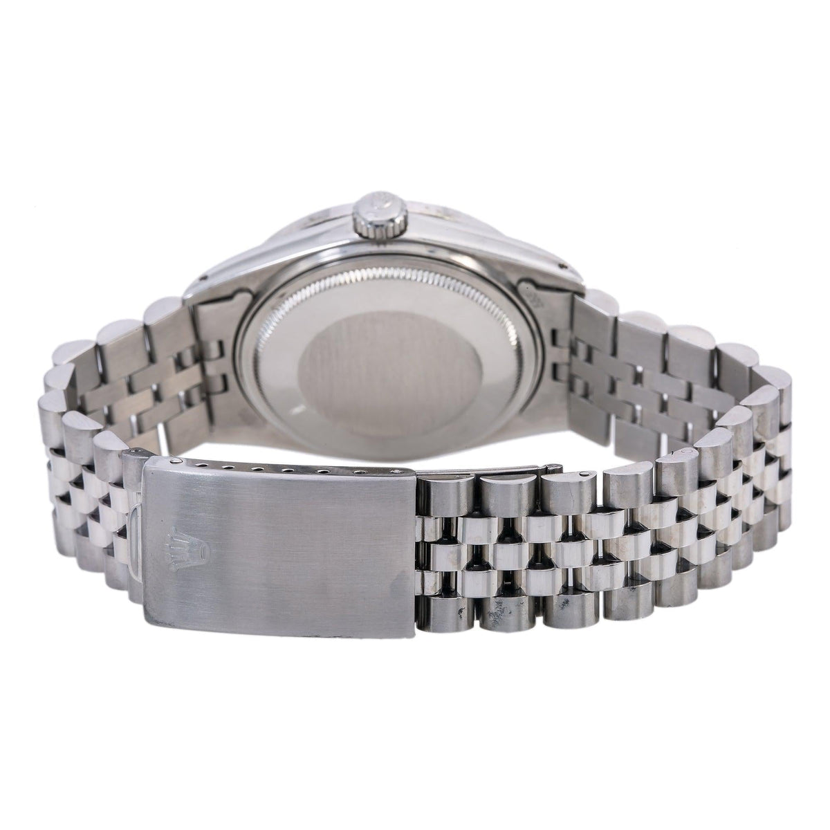 Pre-Owned Rolex Datejust 36MM 1601 Green Diamond Dial Diamond Bezel Stainless Steel Jubilee Bracelet 1.2ct