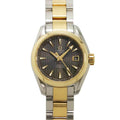Pre-Owned Omega Seamaster Aqua Terra Two-Tone 231 20 30 06 002 Ladies' Watch Date Gray YG...