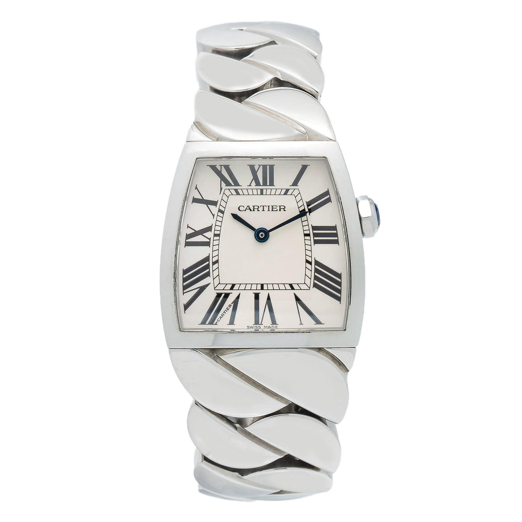 Pre-Owned Cartier Cartier La Dona 28MM W6600221 / 2835 Silver Roman Dial Stainless Steel Bracelet