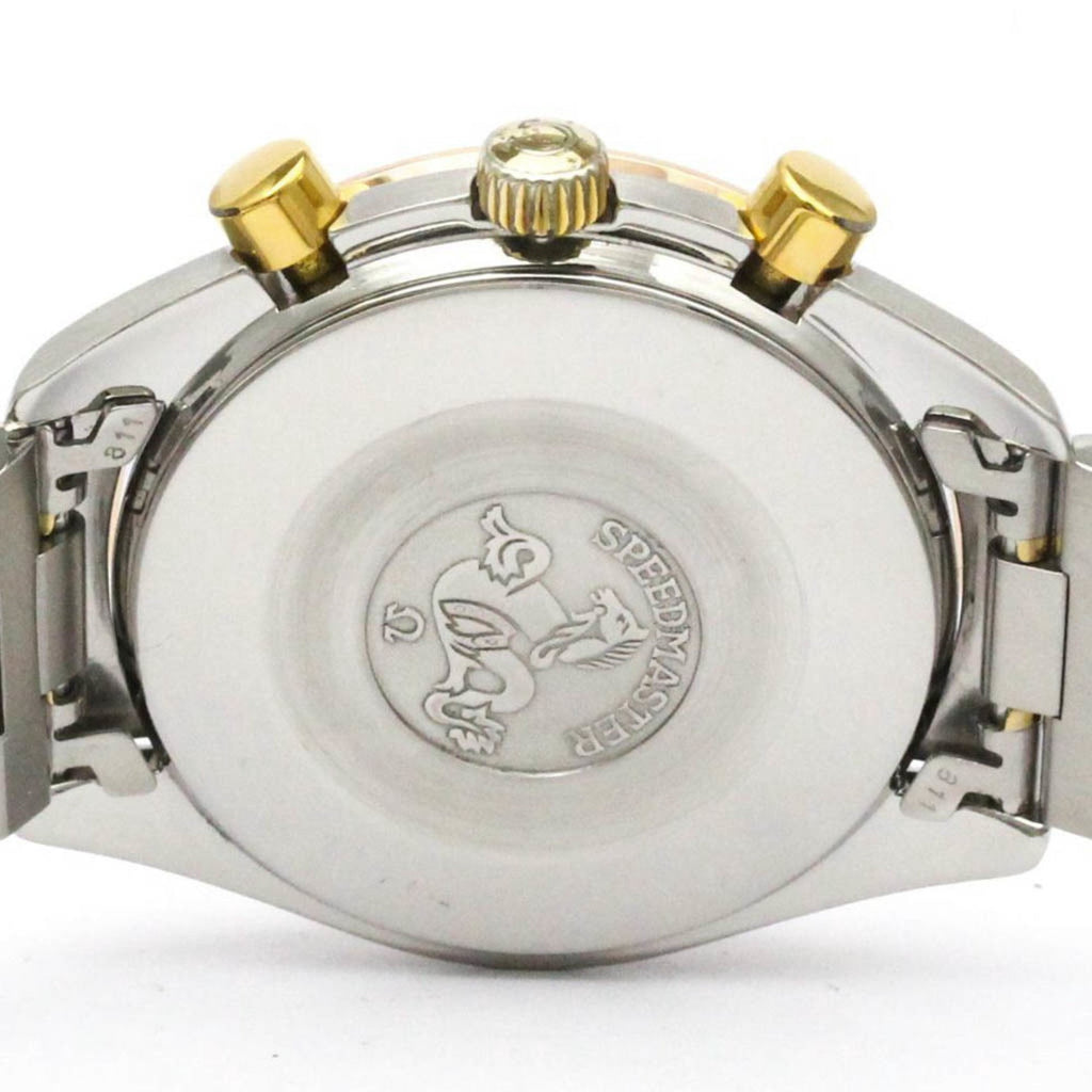 Pre-Owned OMEGA Speedmaster Automatic 18K Gold Steel Mens Watch 175.0033 Polished