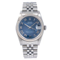 Pre-Owned Rolex Datejust 31MM 68274 Blue Roman Dial Fluted Bezel Stainless Steel Jubilee Bracelet