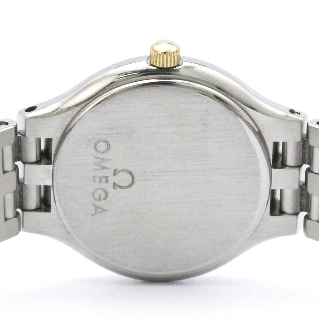 Pre-Owned OMEGA De Ville Symbol K18 Gold Stainless Steel Ladies Watch 595.0101