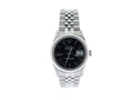 Pre-Owned Mens Rolex Stainless Steel Datejust Watch 16030 with Black Dial