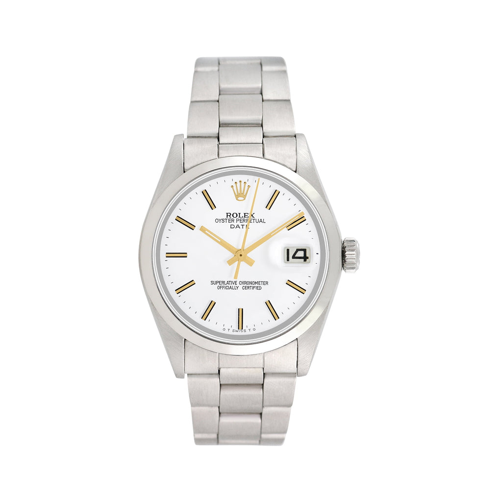 Pre-Owned Rolex Men's Date 34mm Stainless Steel Oyster Wristwatch