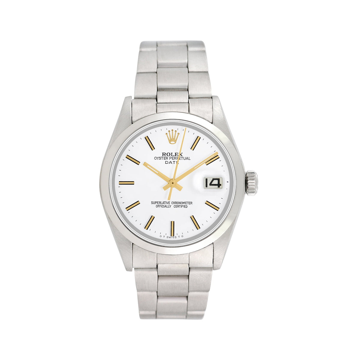 Pre-Owned Rolex Men's Date 34mm Stainless Steel Oyster Wristwatch