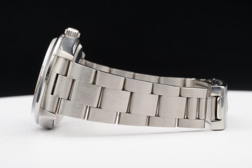 Pre-Owned Mens Rolex Stainless Steel Air-King Watch Silver Dial 14000
