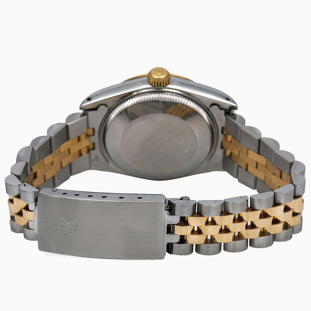 Pre-Owned Rolex Datejust 31MM 6824 Ivory Roman Dial Fluted Bezel Two Tone Yellow Gold Jubilee Bracelet