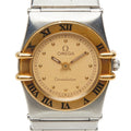 Pre-Owned Omega Constellation Quartz Watch, Gold Dial, Stainless Steel, Yellow Gold, Ladies'...