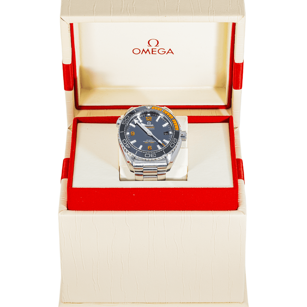 Pre-Owned Omega Seamaster Planet Ocean 600M 43.5mm Black Dial Stainless Steel Bracelet Watch