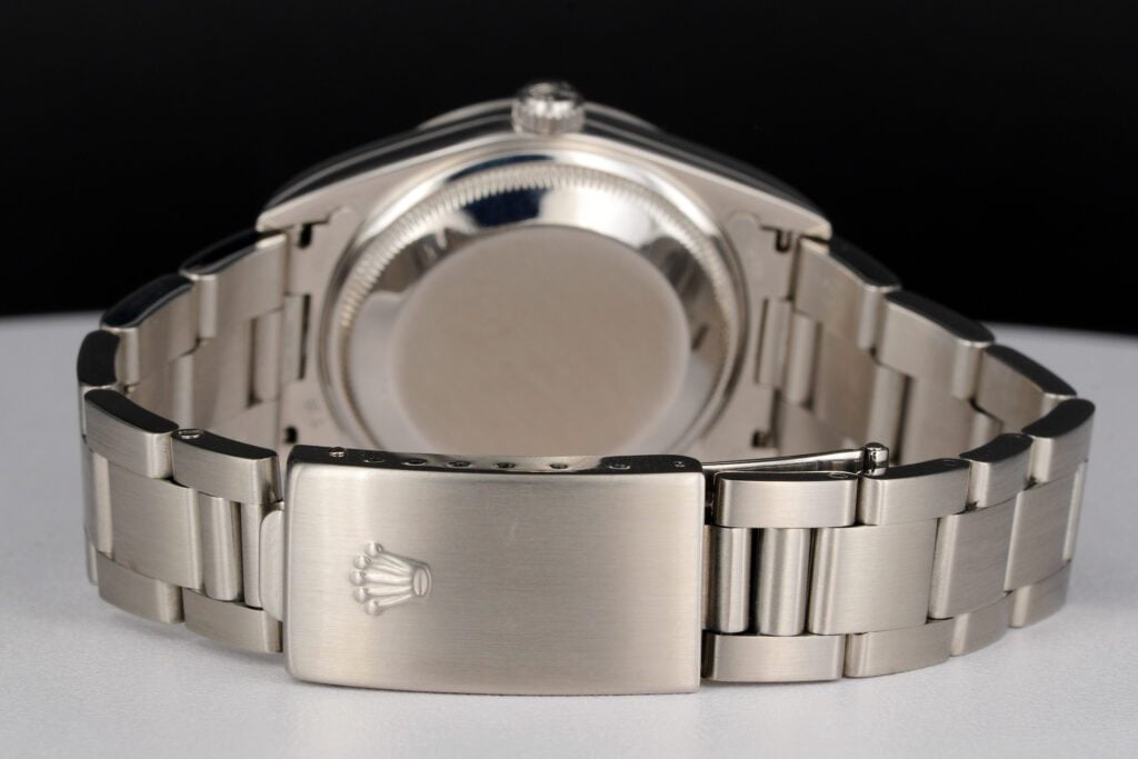 Pre-Owned Mens Rolex Stainless Steel Date Watch Black Dial 15200