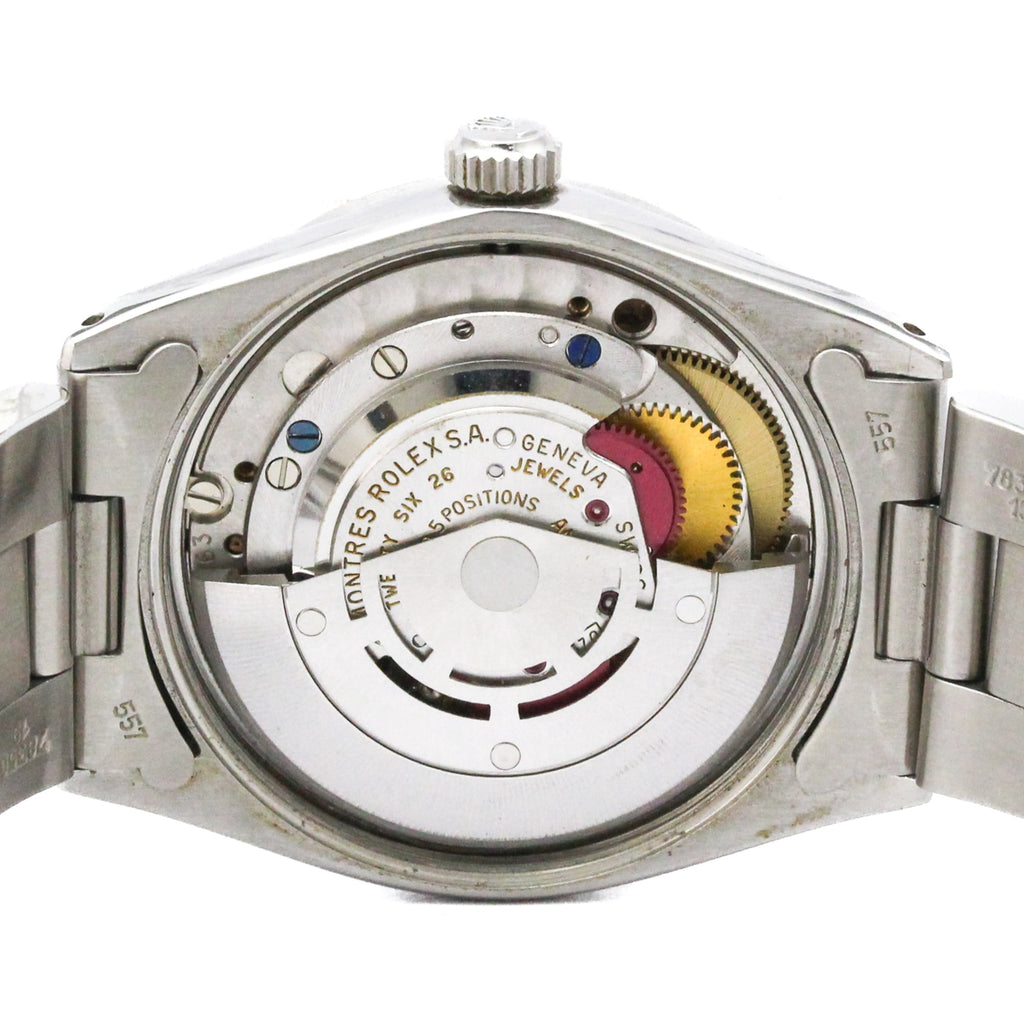 Pre-Owned ROLEX Oyster Perpetual 1007 Steel Automatic Mens Watch Vintage