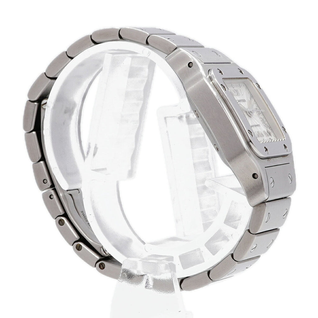 Pre-Owned Cartier Santos Galbee SM W20040D6 Silver Dial Women's Watch