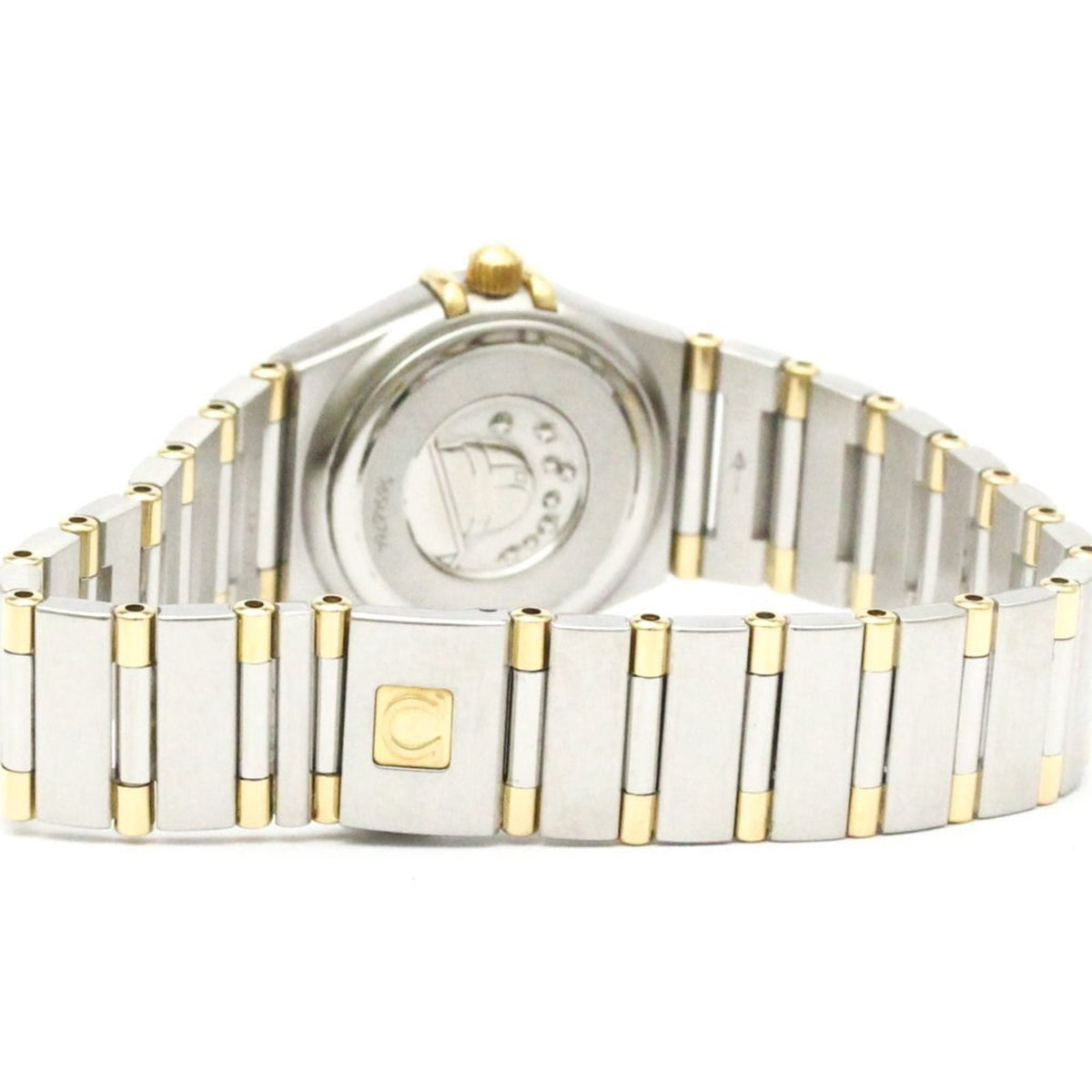 Pre-Owned OMEGA Constellation Diamond 18K Gold Steel Watch 1367.10 Polished