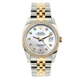 Pre-Owned Rolex Datejust 36mm Platinum Lavender Diamond Dial Two-Tone Bracelet Watch