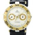 Pre-Owned OMEGA Constellation Day date 18K Gold Quartz Watch 196.1070 Polished