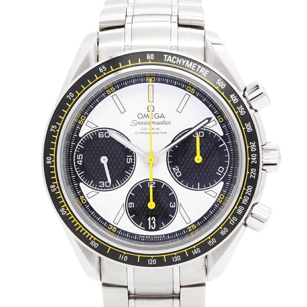 Pre-Owned Omega Speedmaster Racing 326.30.40.50.04.001 White Dial Men's Watch