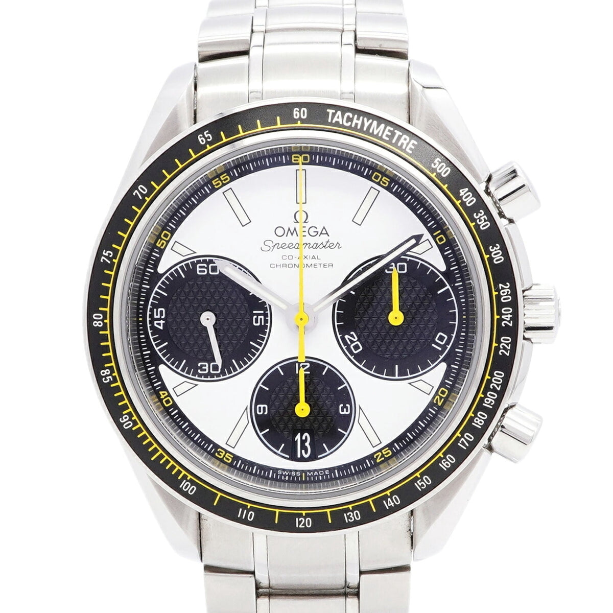 Pre-Owned Omega Speedmaster Racing 326.30.40.50.04.001 White Dial Men's Watch